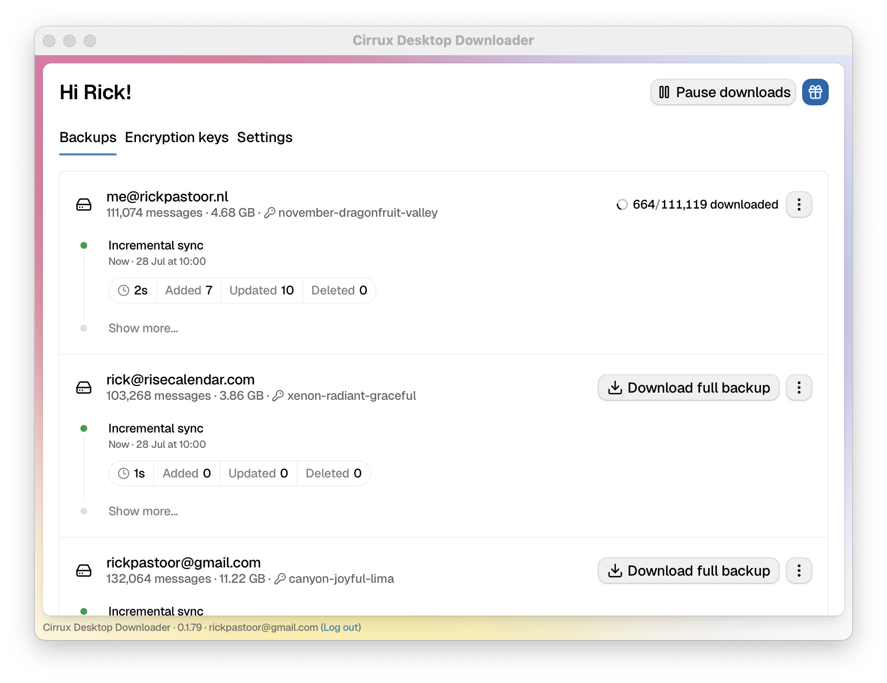Cirrux Desktop Downloader